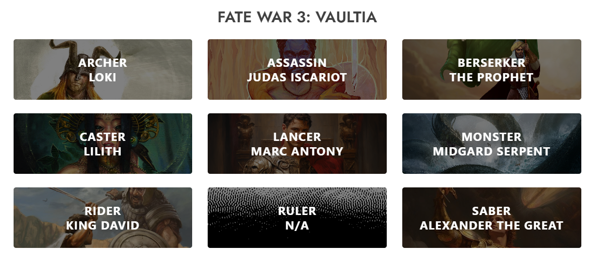 Fate War 3: Vaultia Archives