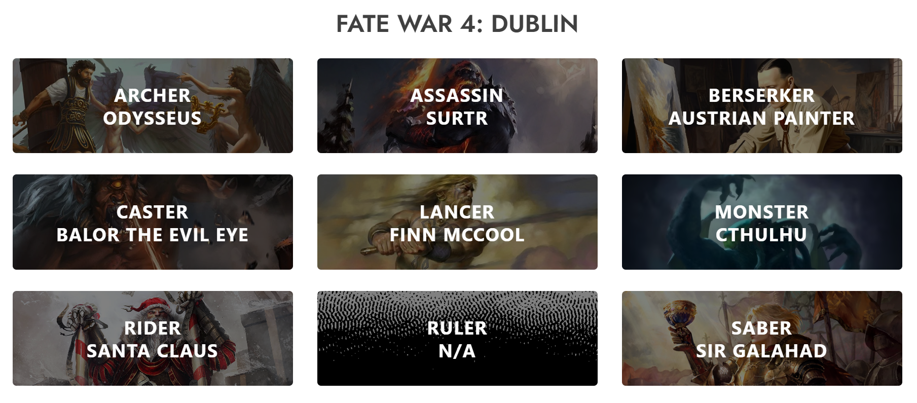 Fate War 4: Dublin Archives